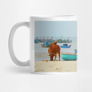 Cow on Mui Ne Beach Mug